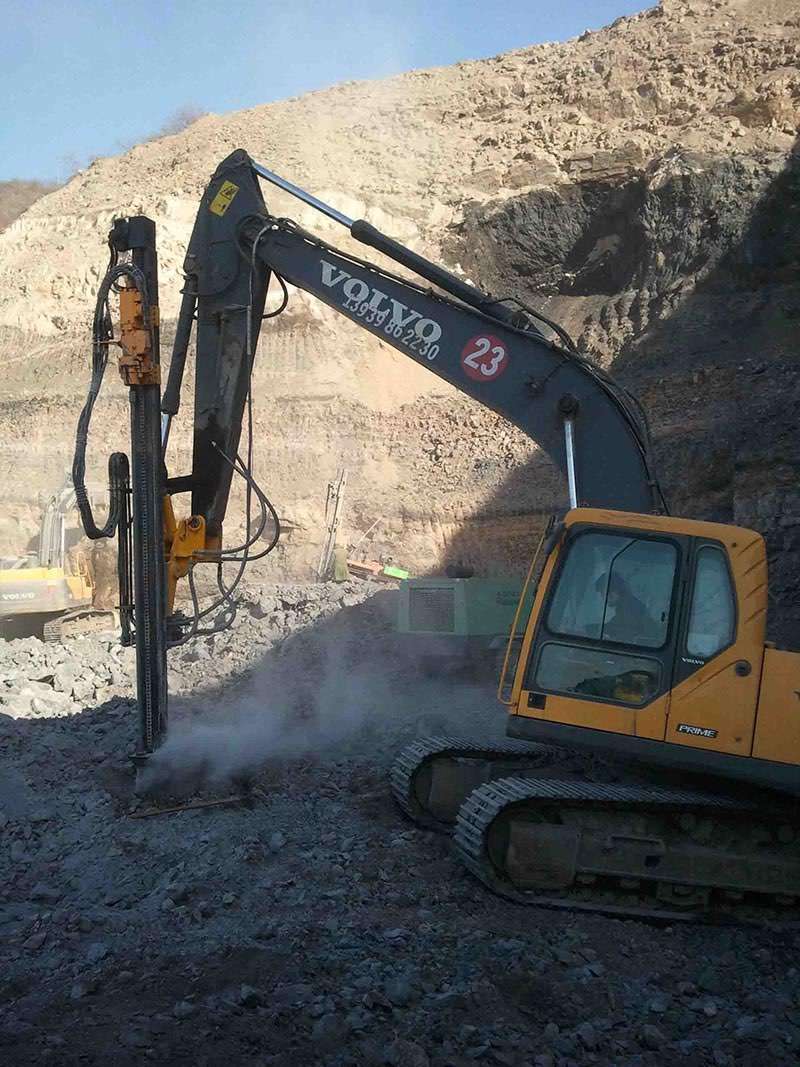 Excavator mounted rock drills,excavator drill attachment,excavator