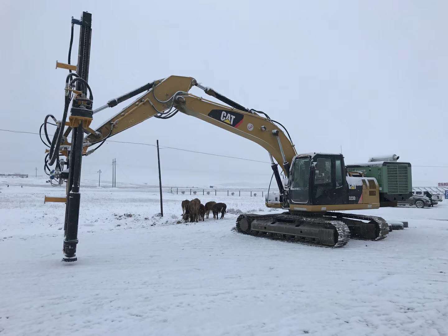 PD150 Rock Drill Excavators Attachments (DTH) Excavator Drill Attachment