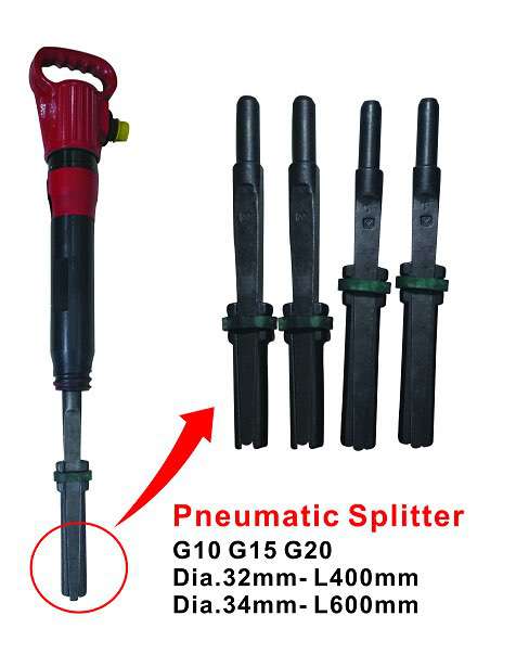 G10 pneumatic hammer splitter, plugs & feathers