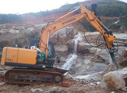 PD45 Excavator Mounted Rock