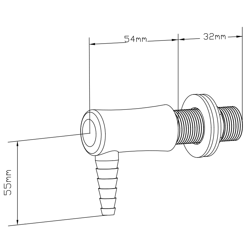 Single Water Nozzle, A1044_Water Fittings_brlan