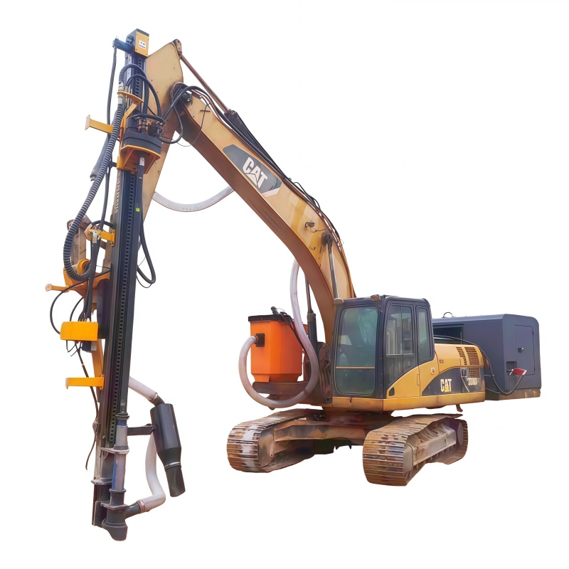 PD150 Excavator Mounted DTH Drill Attachment with Dust Collector