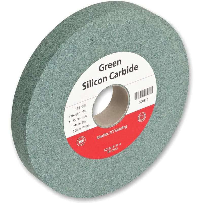 Grinding Stone 150mm*20mm*32 mm ,120 Grit for TCT Grinding （ Green Silicon Carbide )